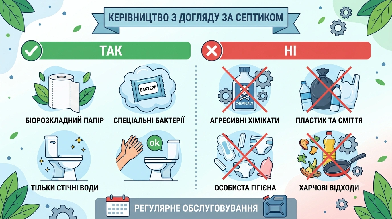 Правила експлуатації автономної каналізації: як зберегти баланс системи на десятиліття